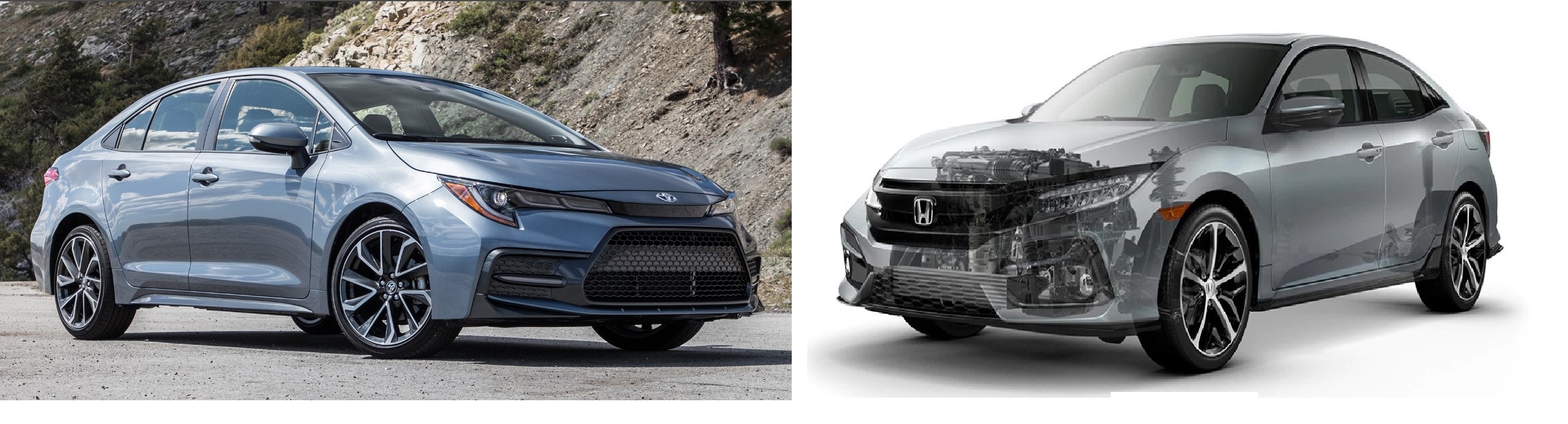 2020 Toyota Corolla SE VS 2020 Honda Civic Sport : Comparison